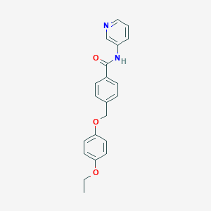 molecular formula C21H20N2O3 B214073 4-[(4-ethoxyphenoxy)methyl]-N-(pyridin-3-yl)benzamide 