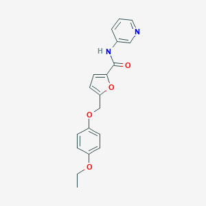 molecular formula C19H18N2O4 B214074 5-[(4-ethoxyphenoxy)methyl]-N-(3-pyridinyl)-2-furancarboxamide 
