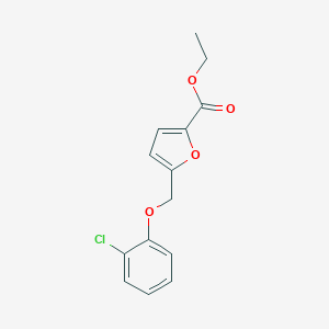molecular formula C14H13ClO4 B214078 Ethyl 5-[(2-chlorophenoxy)methyl]furan-2-carboxylate 