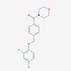 molecular formula C18H17Cl2NO3 B214081 2,4-Dichlorophenyl 4-(4-morpholinylcarbonyl)benzyl ether 