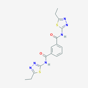 molecular formula C16H16N6O2S2 B214084 N,N'-bis(5-ethyl-1,3,4-thiadiazol-2-yl)benzene-1,3-dicarboxamide 