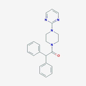 molecular formula C22H22N4O B214086 2-[4-(Diphenylacetyl)-1-piperazinyl]pyrimidine 