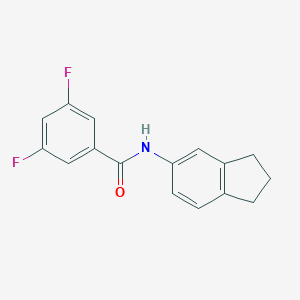 N-(2,3-dihydro-1H-inden-5-yl)-3,5-difluorobenzamide
