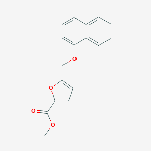 molecular formula C17H14O4 B214097 Methyl 5-[(1-naphthyloxy)methyl]-2-furoate 
