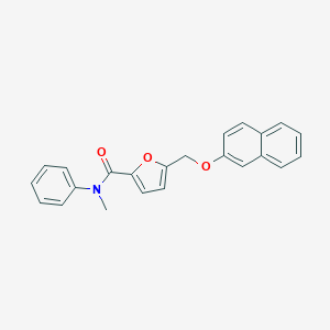 molecular formula C23H19NO3 B214102 N-methyl-5-[(2-naphthyloxy)methyl]-N-phenyl-2-furamide 