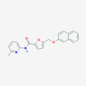 molecular formula C22H18N2O3 B214116 N-(6-methylpyridin-2-yl)-5-[(2-naphthyloxy)methyl]-2-furamide 