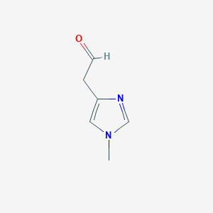 molecular formula C6H8N2O B021412 1-Methylimidazole-4-acetaldehyde CAS No. 19639-03-3