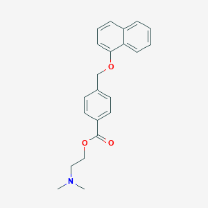 molecular formula C22H23NO3 B214137 2-(Dimethylamino)ethyl 4-[(1-naphthyloxy)methyl]benzoate 