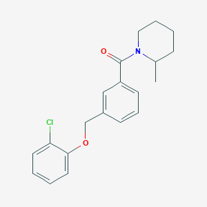 molecular formula C20H22ClNO2 B214139 2-Chlorophenyl 3-[(2-methyl-1-piperidinyl)carbonyl]benzyl ether 