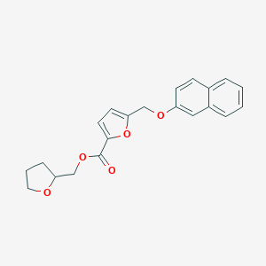 molecular formula C21H20O5 B214145 Tetrahydro-2-furanylmethyl 5-[(2-naphthyloxy)methyl]-2-furoate 