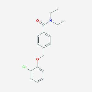 molecular formula C18H20ClNO2 B214150 4-[(2-chlorophenoxy)methyl]-N,N-diethylbenzamide 