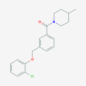 molecular formula C20H22ClNO2 B214153 2-Chlorophenyl 3-[(4-methyl-1-piperidinyl)carbonyl]benzyl ether 