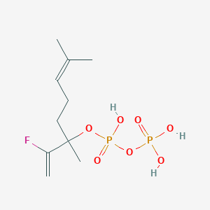 molecular formula C10H19FO7P2 B021416 2-Fluoro-3,7-dimethylocta-1,6-dien-3-yl trihydrogen diphosphate CAS No. 106671-84-5