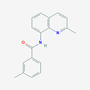 molecular formula C18H16N2O B214180 3-methyl-N-(2-methylquinolin-8-yl)benzamide 