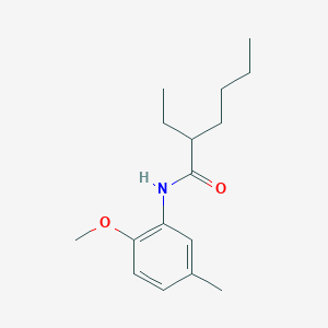 molecular formula C16H25NO2 B214185 2-ethyl-N-(2-methoxy-5-methylphenyl)hexanamide 