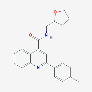 molecular formula C22H22N2O2 B214189 2-(4-methylphenyl)-N-(tetrahydro-2-furanylmethyl)-4-quinolinecarboxamide 