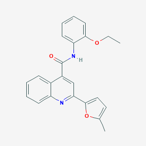 molecular formula C23H20N2O3 B214190 N-(2-ethoxyphenyl)-2-(5-methylfuran-2-yl)quinoline-4-carboxamide 