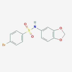 molecular formula C13H10BrNO4S B214195 N-(1,3-benzodioxol-5-yl)-4-bromobenzenesulfonamide 