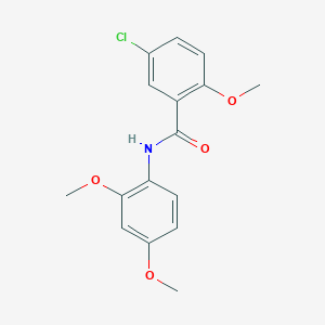 molecular formula C16H16ClNO4 B214200 5-chloro-N-(2,4-dimethoxyphenyl)-2-methoxybenzamide 