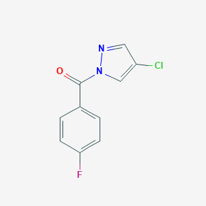 molecular formula C10H6ClFN2O B214204 4-chloro-1-(4-fluorobenzoyl)-1H-pyrazole 
