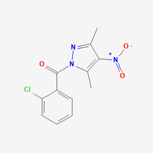 molecular formula C12H10ClN3O3 B214215 1-(2-chlorobenzoyl)-4-nitro-3,5-dimethyl-1H-pyrazole 