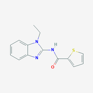 molecular formula C14H13N3OS B214218 N-(1-ethylbenzimidazol-2-yl)thiophene-2-carboxamide 