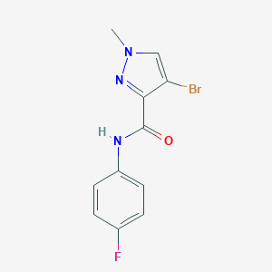 molecular formula C11H9BrFN3O B214236 4-bromo-N-(4-fluorophenyl)-1-methyl-1H-pyrazole-3-carboxamide 