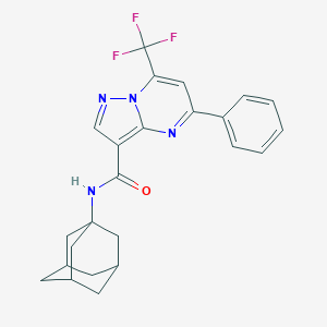 N-(1-adamantyl)-5-phenyl-7-(trifluoromethyl)pyrazolo[1,5-a]pyrimidine-3-carboxamide