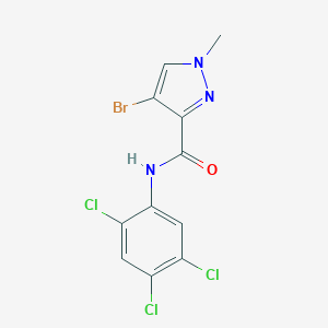 molecular formula C11H7BrCl3N3O B214253 4-bromo-1-methyl-N-(2,4,5-trichlorophenyl)-1H-pyrazole-3-carboxamide 