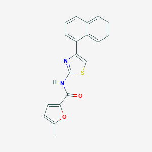 molecular formula C19H14N2O2S B214256 5-methyl-N-[4-(1-naphthyl)-1,3-thiazol-2-yl]-2-furamide 