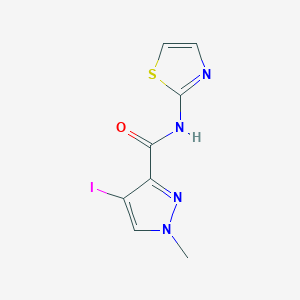 molecular formula C8H7IN4OS B214260 4-iodo-1-methyl-N-(1,3-thiazol-2-yl)-1H-pyrazole-3-carboxamide 