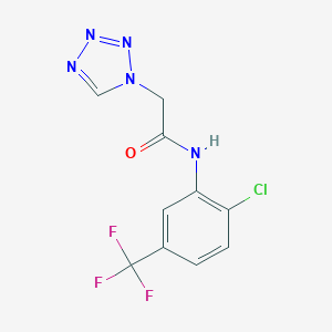 molecular formula C10H7ClF3N5O B214261 N-[2-chloro-5-(trifluoromethyl)phenyl]-2-(1H-tetraazol-1-yl)acetamide 