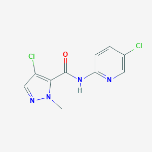 molecular formula C10H8Cl2N4O B214264 4-chloro-N-(5-chloro-2-pyridinyl)-1-methyl-1H-pyrazole-5-carboxamide 
