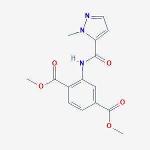 molecular formula C15H15N3O5 B214275 dimethyl 2-{[(1-methyl-1H-pyrazol-5-yl)carbonyl]amino}terephthalate 