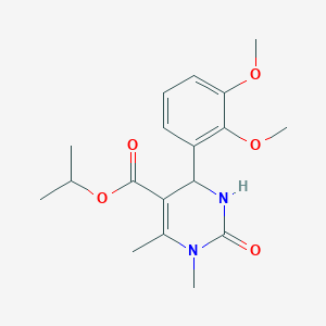 molecular formula C18H24N2O5 B214283 Propan-2-yl 4-(2,3-dimethoxyphenyl)-1,6-dimethyl-2-oxo-1,2,3,4-tetrahydropyrimidine-5-carboxylate 