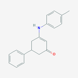 molecular formula C19H19NO B214284 3-[(4-Methylphenyl)amino]-5-phenylcyclohex-2-en-1-one 