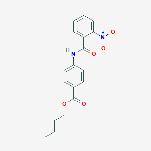 molecular formula C18H18N2O5 B214288 Butyl 4-{[(2-nitrophenyl)carbonyl]amino}benzoate 