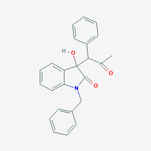 molecular formula C24H21NO3 B214314 1-benzyl-3-hydroxy-3-(2-oxo-1-phenylpropyl)-1,3-dihydro-2H-indol-2-one 