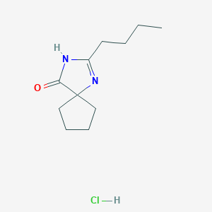 2-butyl-1,3-diazaspiro[4.4]non-1-en-4-one Hydrochloride