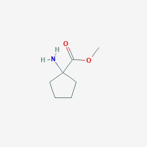molecular formula C7H13NO2 B021434 Methyl 1-amino-1-cyclopentanecarboxylate CAS No. 78388-61-1