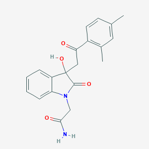 molecular formula C20H20N2O4 B214471 2-{3-[2-(2,4-dimethylphenyl)-2-oxoethyl]-3-hydroxy-2-oxo-2,3-dihydro-1H-indol-1-yl}acetamide 
