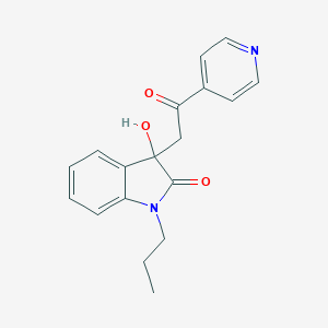 molecular formula C18H18N2O3 B214483 3-hydroxy-3-[2-oxo-2-(pyridin-4-yl)ethyl]-1-propyl-1,3-dihydro-2H-indol-2-one 