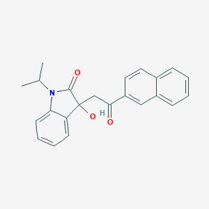 molecular formula C23H21NO3 B214494 3-hydroxy-3-[2-(naphthalen-2-yl)-2-oxoethyl]-1-(propan-2-yl)-1,3-dihydro-2H-indol-2-one 