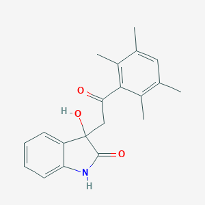 molecular formula C20H21NO3 B214503 3-hydroxy-3-[2-oxo-2-(2,3,5,6-tetramethylphenyl)ethyl]-1,3-dihydro-2H-indol-2-one 