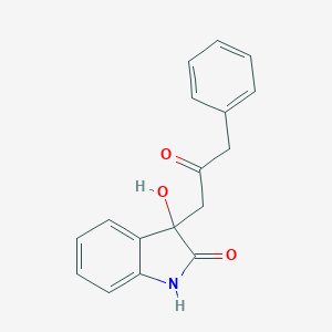 3-hydroxy-3-(2-oxo-3-phenylpropyl)-1,3-dihydro-2H-indol-2-one