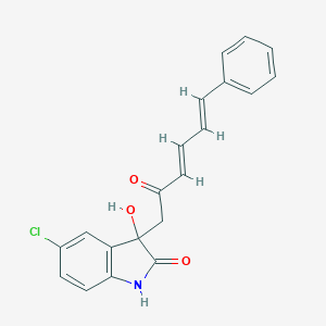 molecular formula C20H16ClNO3 B214638 5-chloro-3-hydroxy-3-[(3E,5E)-2-oxo-6-phenylhexa-3,5-dien-1-yl]-1,3-dihydro-2H-indol-2-one 