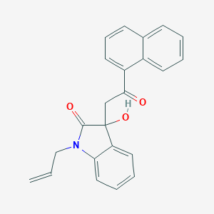 molecular formula C23H19NO3 B214651 1-allyl-3-hydroxy-3-[2-(1-naphthyl)-2-oxoethyl]-1,3-dihydro-2H-indol-2-one 