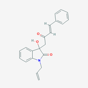 molecular formula C21H19NO3 B214653 1-allyl-3-hydroxy-3-(2-oxo-4-phenyl-3-butenyl)-1,3-dihydro-2H-indol-2-one 