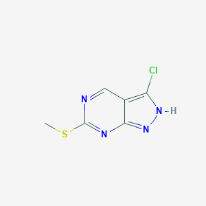 B021466 3-chloro-6-(methylthio)-1H-pyrazolo[3,4-d]pyrimidine CAS No. 100859-88-9