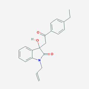 molecular formula C21H21NO3 B214661 1-Allyl-3-[2-(4-ethyl-phenyl)-2-oxo-ethyl]-3-hydroxy-1,3-dihydro-indol-2-one 